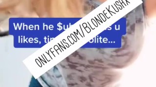 Tiktok teasers Blonde Milf 