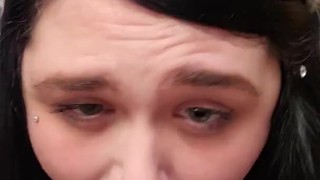 BBW xxKittens submissive neko girl bbc dildo deep throat, gagging