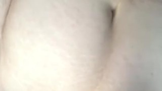 Cat won’t leave MILF alone while fucking herself