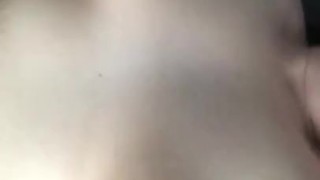 Cat won’t leave MILF alone while fucking herself