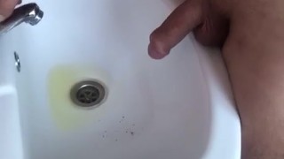 pissing in public toilet