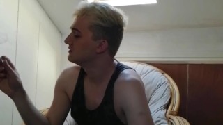 Smoking, Wanking & Cum Finish