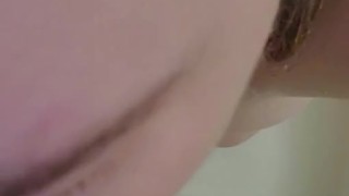 Dildo sucking in the shower 