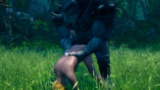 Huge bulls fucking a boy