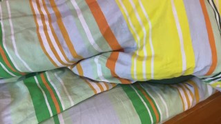 Hot Gay Makes Anal Fingering And Touches His Dick In The Bed