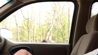 In the car
