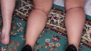 The slut gets fucked by her stud and squirts