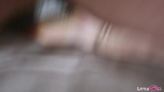 She Touches her Cute Pussy! Showing you Little Boobs and Playing with Hard Nipples until Cums Hard