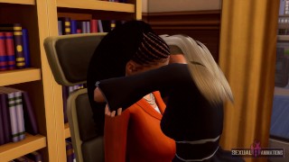 Horny Lawyer Has Lesbian Sex With Her Intern in Full Office - Sexual Hot Animations