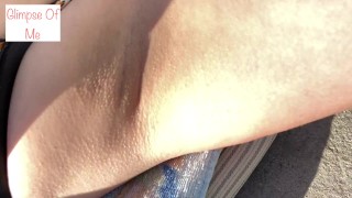 Armpits out sunbathing, armpit fetish - glimpseofme