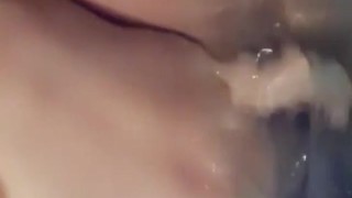 Phew that was close! Daddy said I'm not allowed to cum yet!
