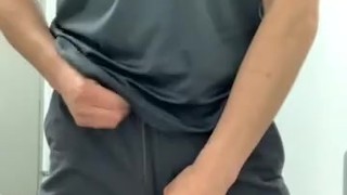 Trying to get hard after peeing 