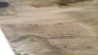 Skinny Guy pissing at a public nude beach 