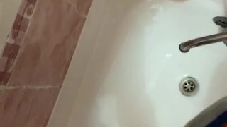 Male Peeing And Washing