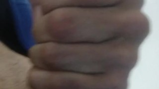 Stroking my cock 
