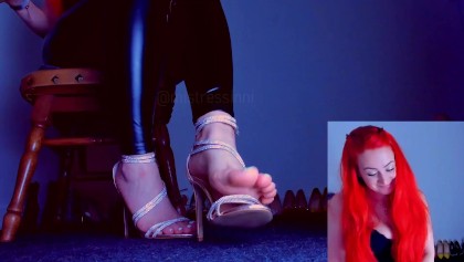 Foot Diva Is Teasing You Today by Putting on Her Feet Incredible Sexy Open Strappy  Heel Sandals - Free Porn Videos - YouPorn