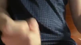 Morning Wood Action – Asian Student Jerks and Cums