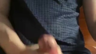 Morning Wood Action – Asian Student Jerks and Cums