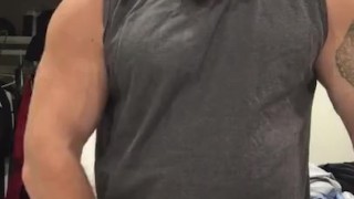 Huge Dick Hot Bodybuilder Shows Off Giant Hard Cock OnlyfansBeefBeast Hairy Alpha Musclebear Hung 