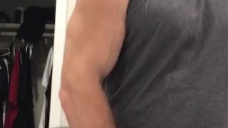 Huge Dick Hot Bodybuilder Shows Off Giant Hard Cock OnlyfansBeefBeast Hairy Alpha Musclebear Hung 