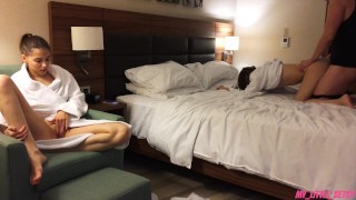 First I Fuck My GF And Then Her Friend - Cum Inside Their Pussies