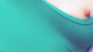 Green Tank Top Titties