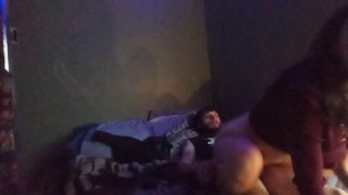 Female cums so much you can hear that pussy riding dick