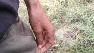 Indian boy pissing in morning 