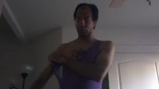 Purple One Piece Strip Tease