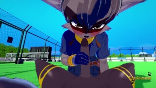 Sly Cooper Yaoi Furry - POV He cums in his mouth and then on his ass