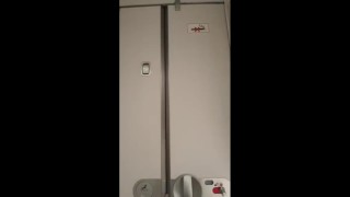 Masturbate in the airplane bathroom