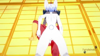 Pokemon Hentai - Pokemon Hentai - Cinderace Gets Cum On Blaziken's Tits Then Fucks Her