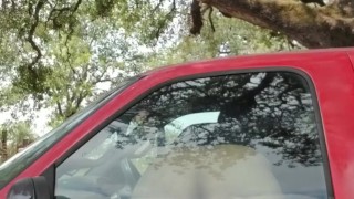Fucking My Dildo In My Truck In Public