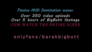 Big Butt Guy Rides Dildo