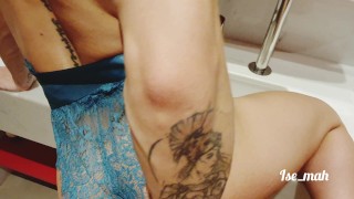 Ise_mah, fucking the brunette in the motel, cumming allover her tits