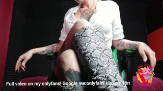 Ladymuffin da' istruzioni su come sborrare! Video JOI