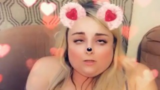 Chubby girl has intense orgasm