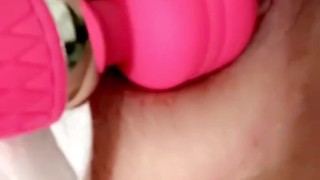 Dirty slut playing with toy