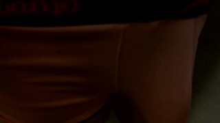 Feelining myself up in tight lycra boxers