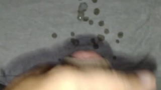 milk outside with masturbation