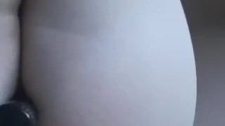 Fucking my ass with a vibrator