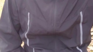 Im Freien abspritzen