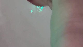 Slow motion oily sexy feet rubbing 