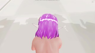 3D HENTAI POV Cute elf doggy style fucking