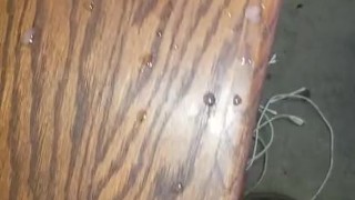 Quick small cock cumshot