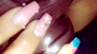 Sucking my chocolate toy 