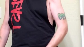 Ginger showing off big dick