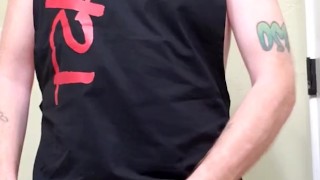 Ginger showing off big dick