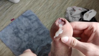 Gay cute boy show his dick after cumming (@Genesex_TV on Twitter)