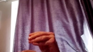 Tattooed dadbod wank